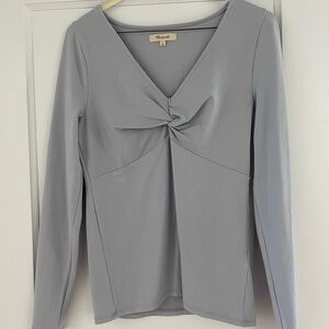 Madewell Light Blue Long Sleeve Top